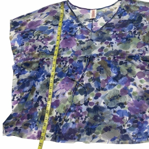 SWEET Pea Motherhood Maternity Floral Blouse Large - Picture 6 of 11